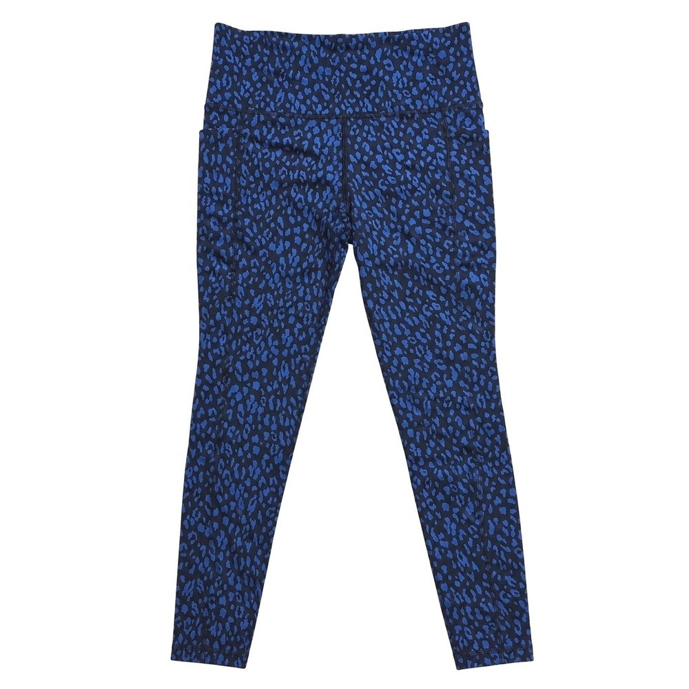 Athleta Salutation Stash 7/8 Leopard Animal Print Leggings Small Black 7/8 - Picture 2 of 11